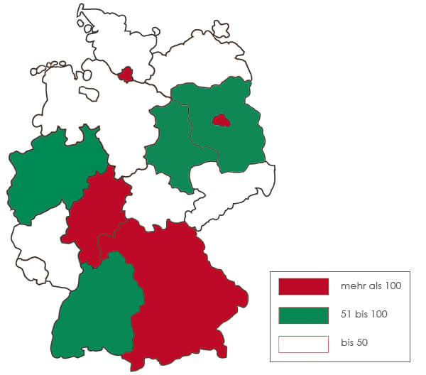 Karte von Deutschland